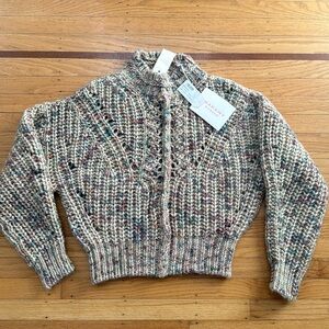 Isabel Marant sweater Jallen beige multi 38 NWT small